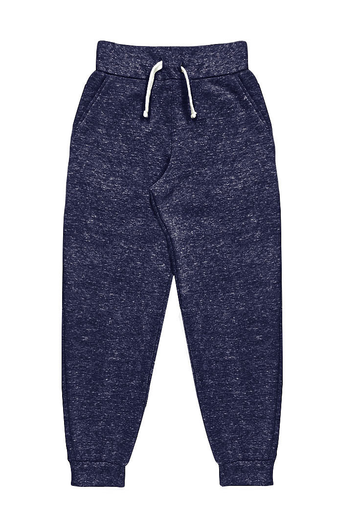 USA Made - Youth Triblend Fleece Jogger Sweatpant - Tri denim navy - 8
