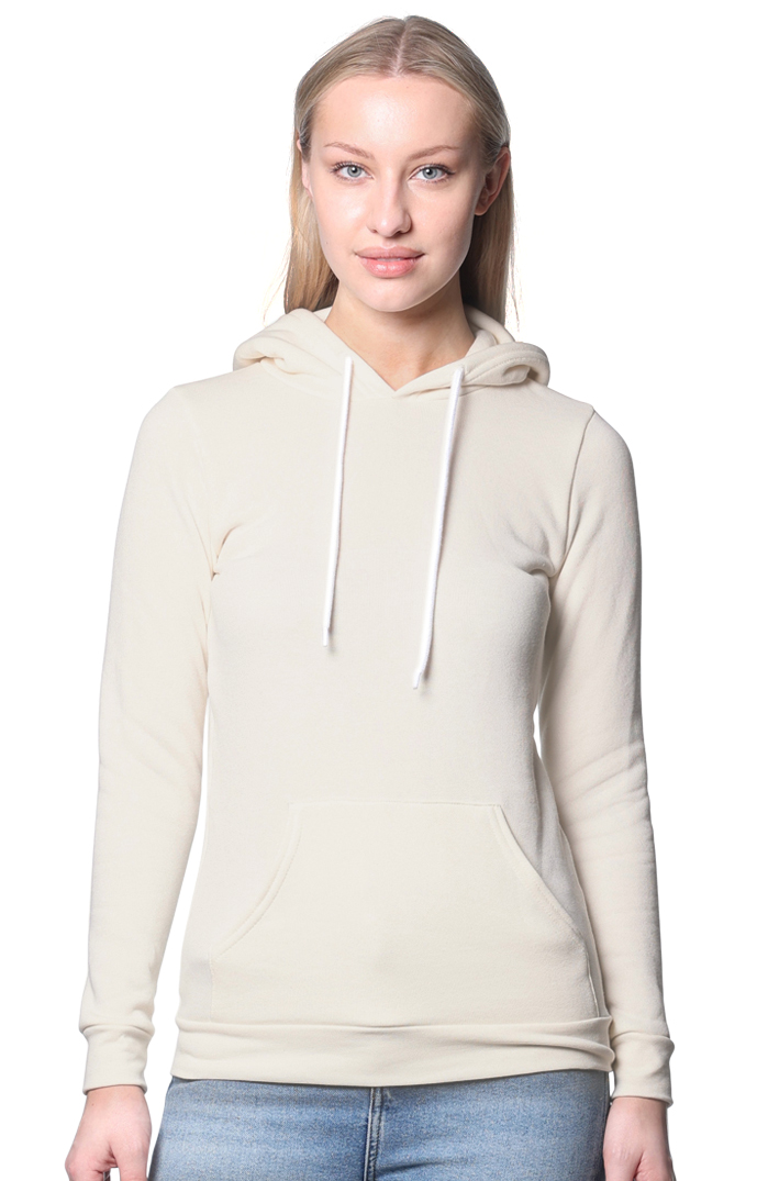 USA Made - Fashion Fleece Pullover Hoody - Natural - xs