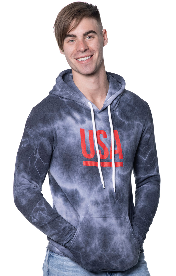 USA Made - USA Tie Dye Hoody - Phantom - xl