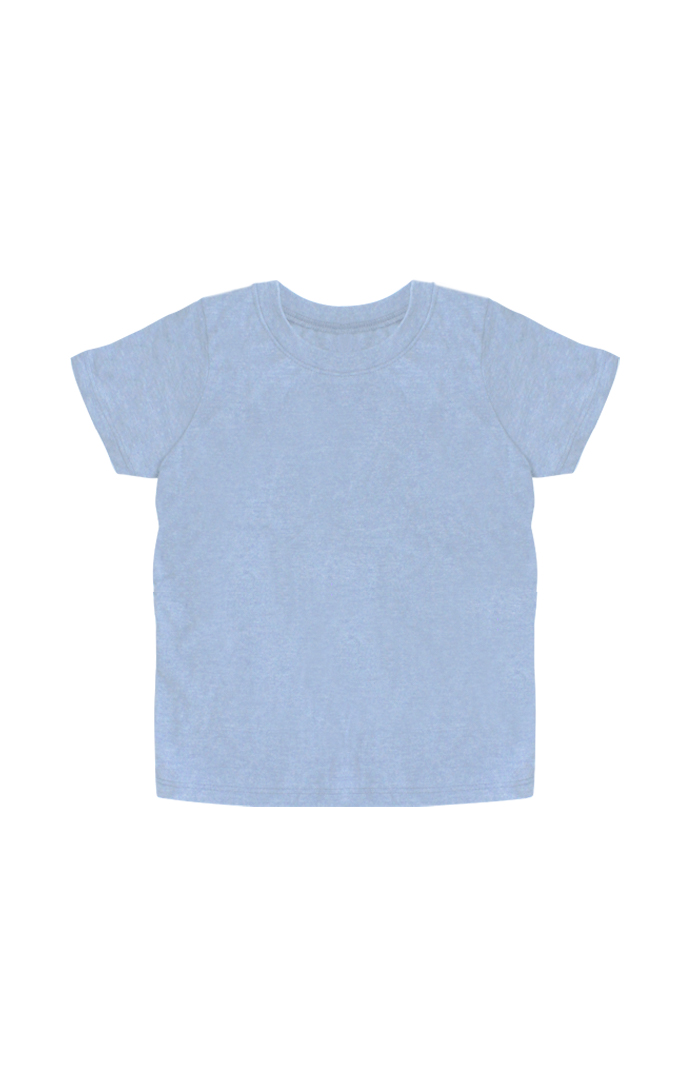 USA Made - Organic Toddler Short Sleeve Crew Tee - Heaven - 2