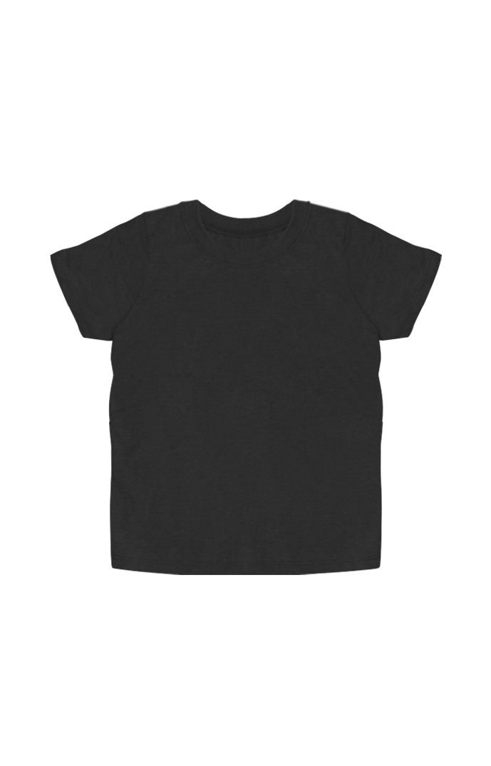 USA Made - Organic Toddler Short Sleeve Crew Tee - Night - 2