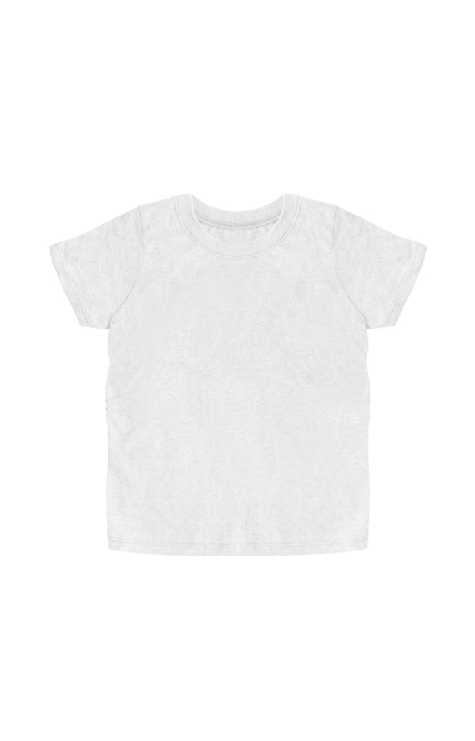 USA Made - Organic Toddler Short Sleeve Crew Tee - Salt - 2