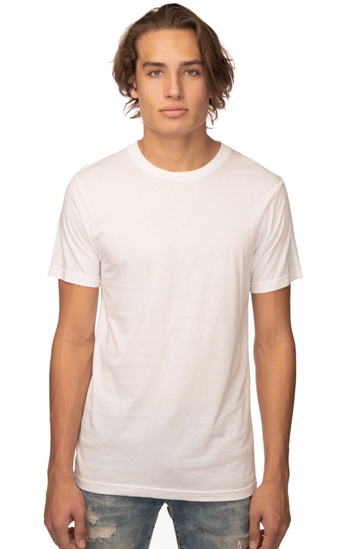 USA Made - Viscose Bamboo ORGANIC Cotton Tee -  Frost - xl