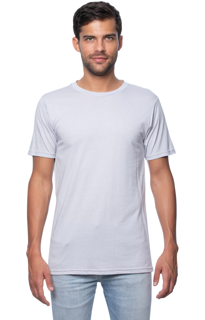 USA Made - Viscose Bamboo ORGANIC Cotton Tee - Silver - 2x