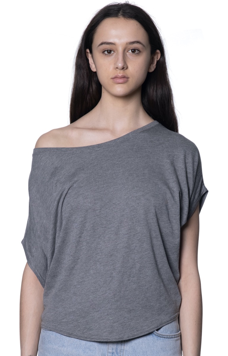 USA Made - Women's Viscose Bamboo & Organic Cotton Poncho - Cloudburst - 2x