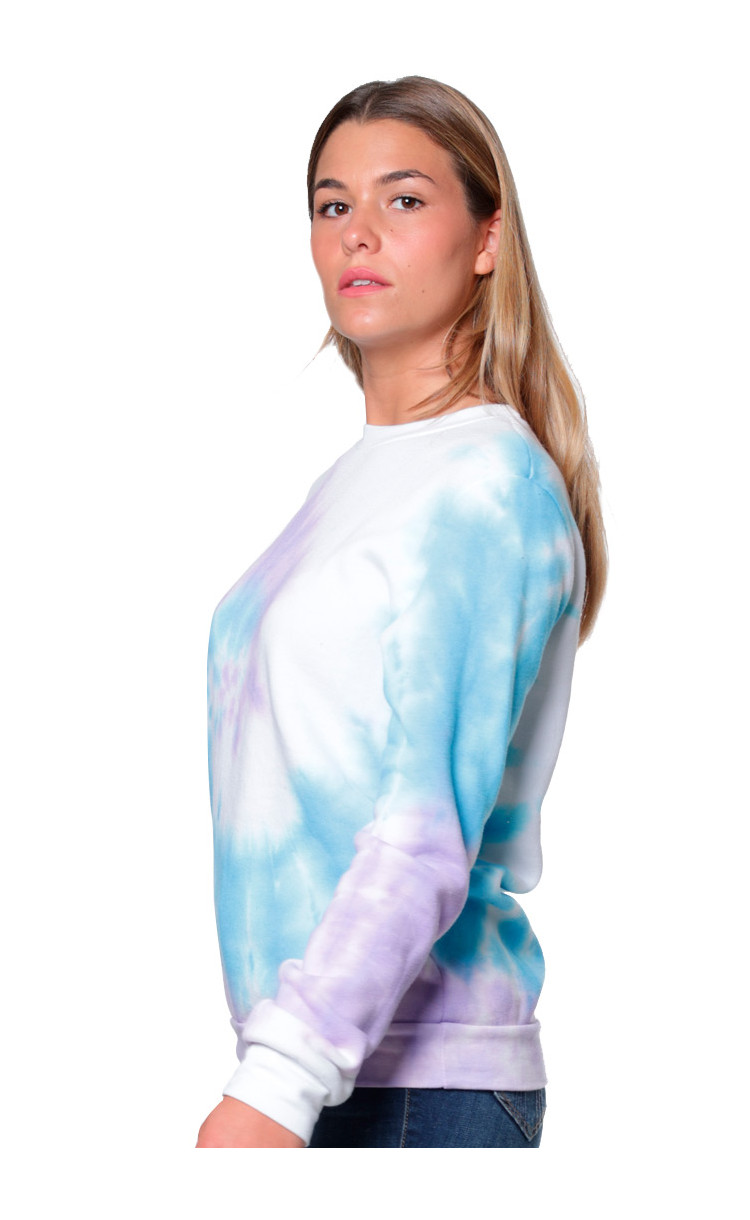 Tie dye crew discount neck sweatshirt women's