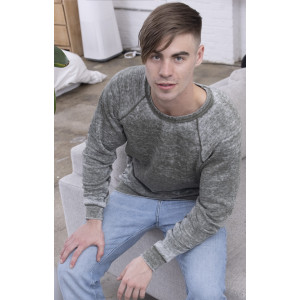 Triblend Burnout Raglan Sweatshirt