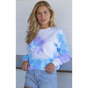Pastel Swirl Crew Sweatshirt