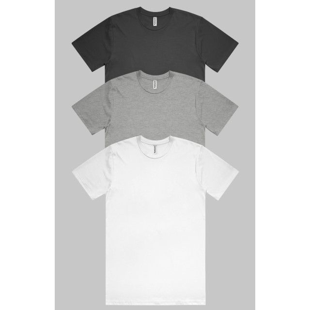 3 Pack Image Black, Heather Grey and White