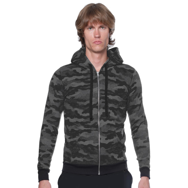 Triblend Full Zip Camo Hoodie