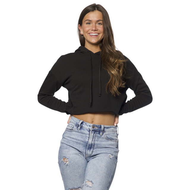 Small Image of Style 3118Women's Fashion Fleece Relaxed Crop Hoody