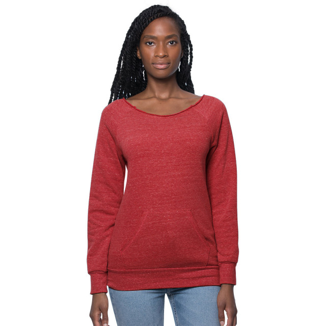 Women's Fleece Raglan Pouch Pocket