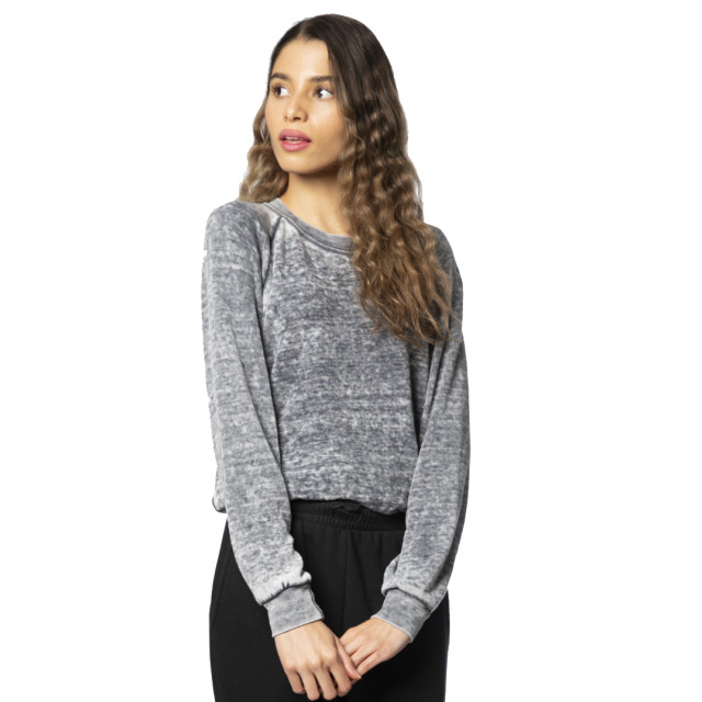 Small Image of Style 3199BOWomen's Burnout Fleece Raglan Pullover