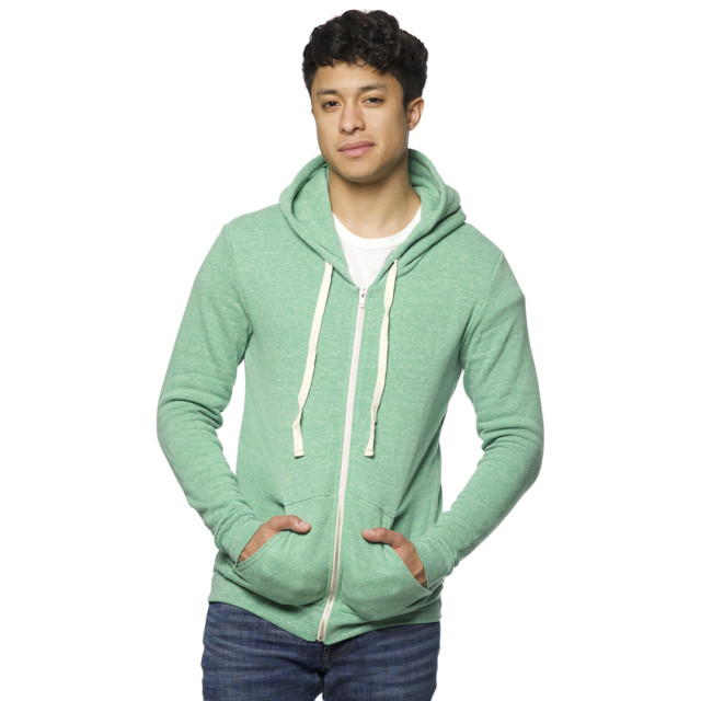 Small Image of Style 37050Unisex eco Triblend Fleece Full Zip Hoody