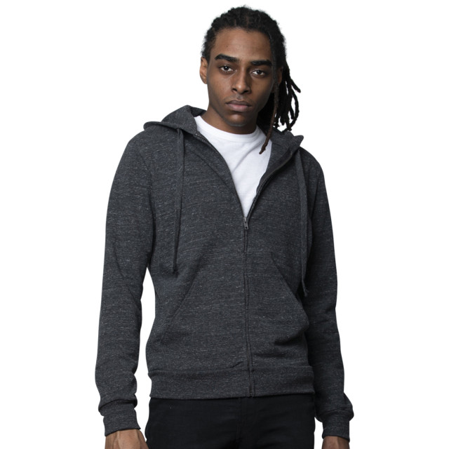 Small Image of Style 42100Unisex Eco Triblend French Terry Full Zip Hoody