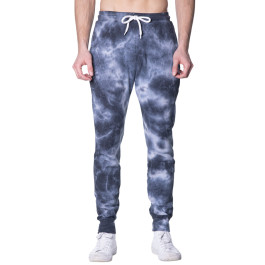 Tie Dye Jogger - Cloud pattern tie dyed cotton Jogger pants - USA Made