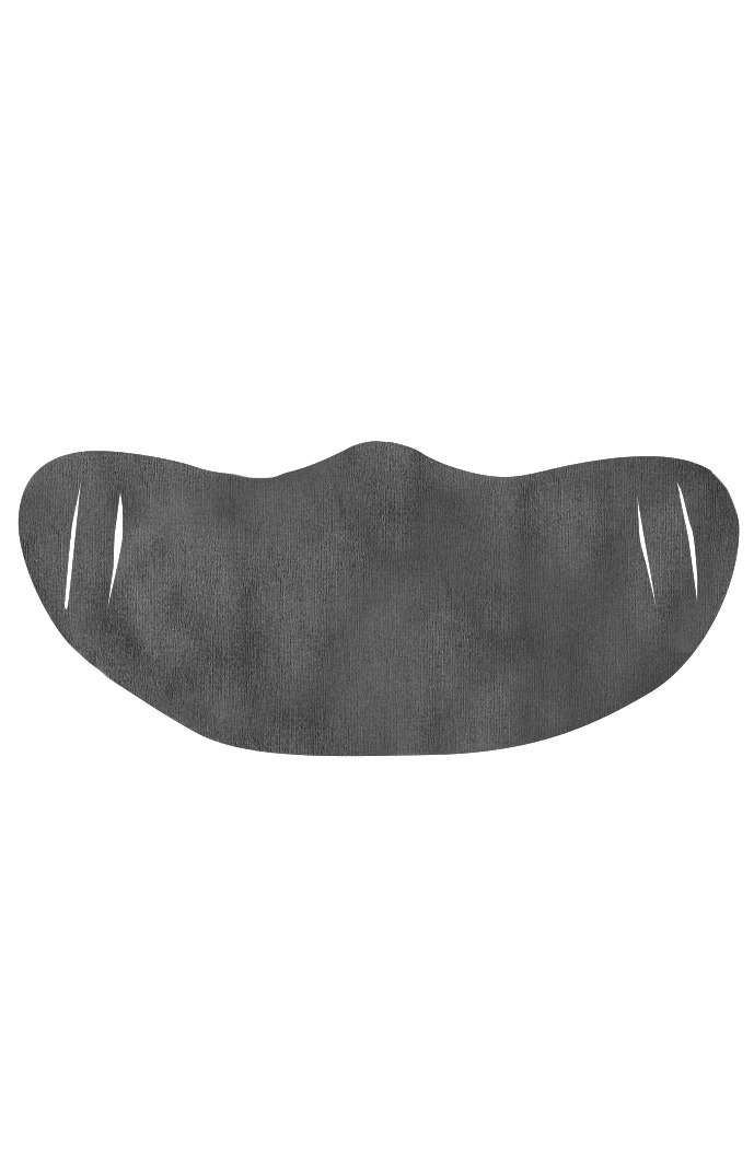 USA Made - Rib Face Mask (FMRIB1) - Asphalt - os