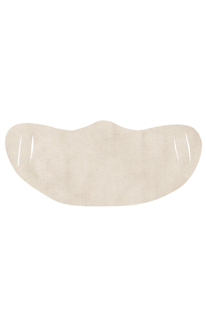 USA Made - Rib Face Mask (FMRIB1) - Natural - os