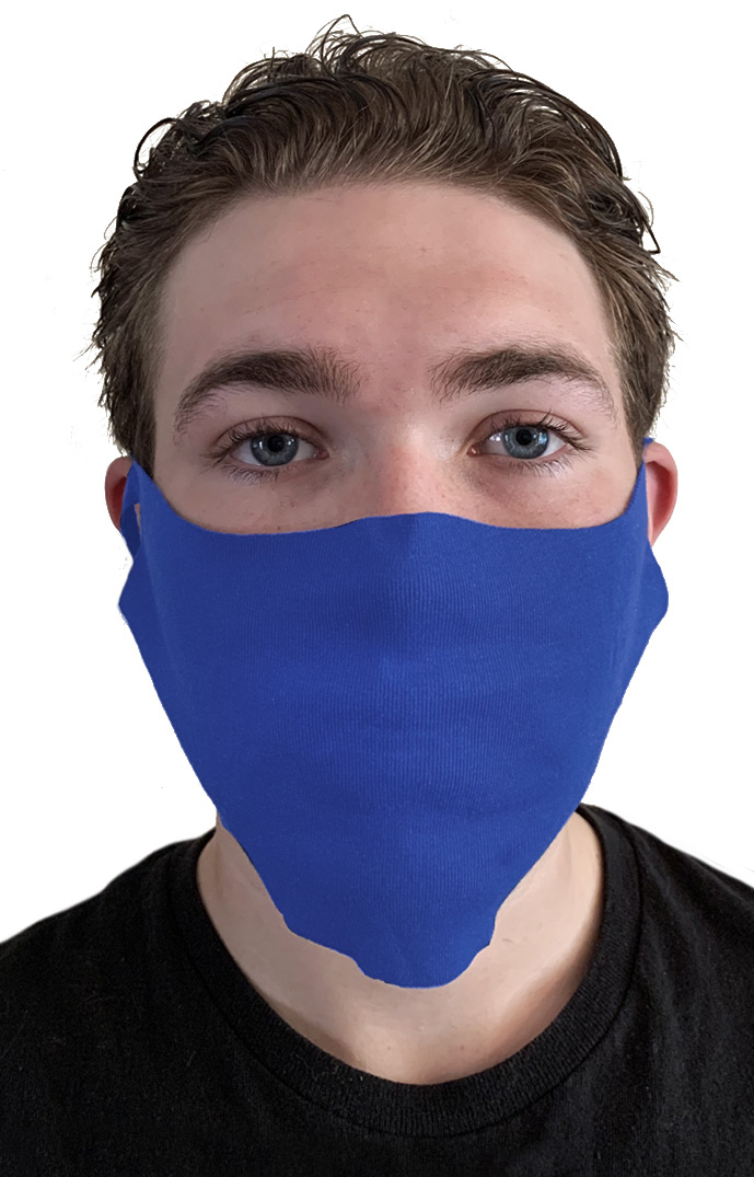 USA Made - Rib Face Mask (FMRIB1) - Royal - os