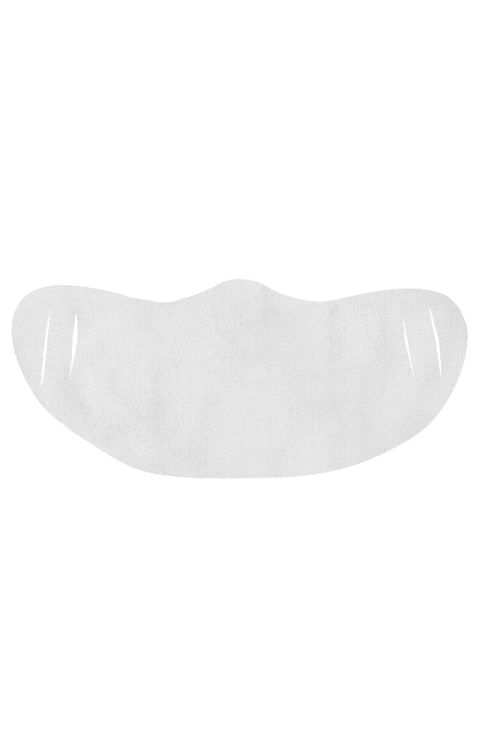 USA Made - Rib Face Mask (FMRIB1) - White - os