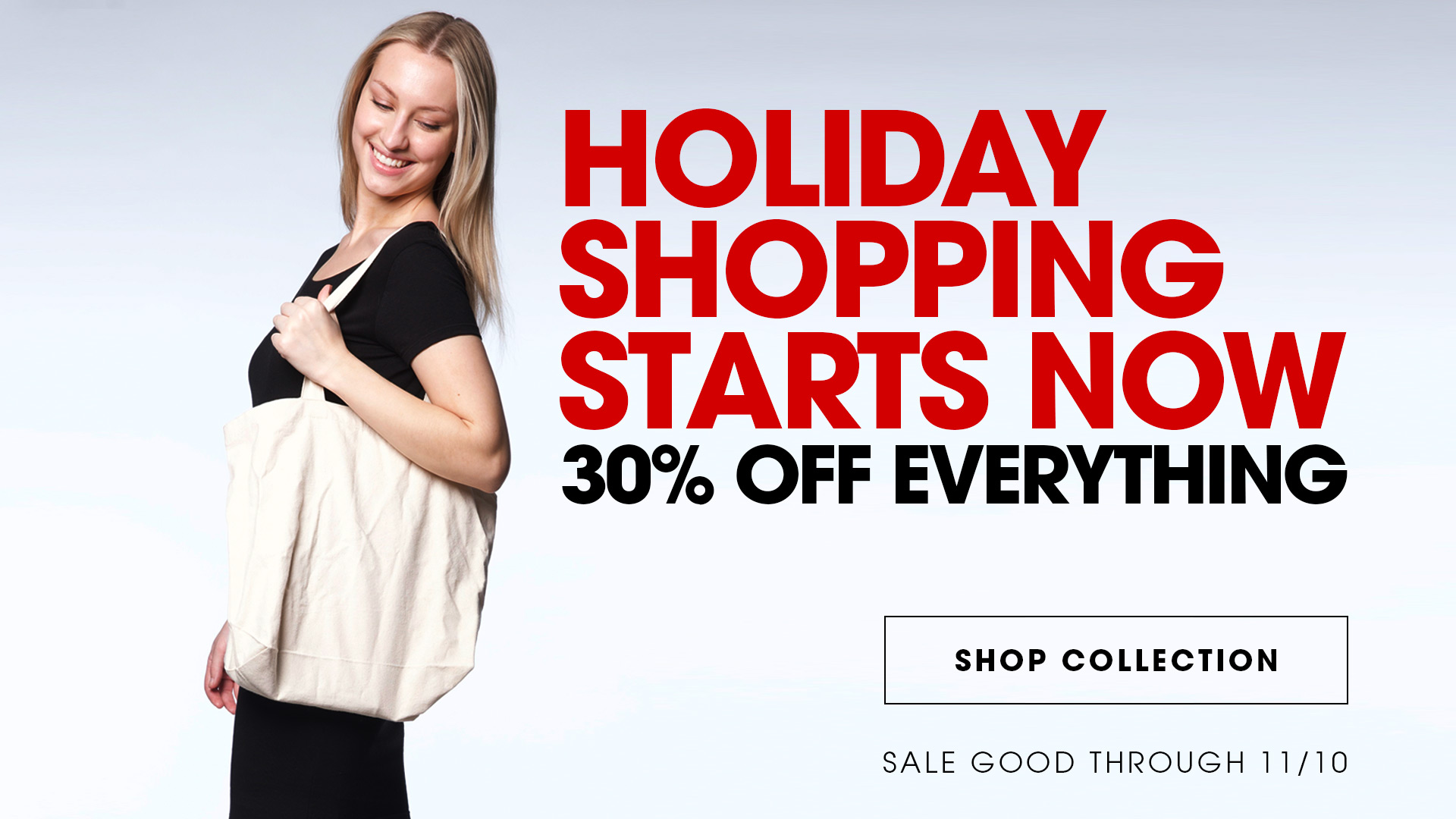 30% off holiday shopping