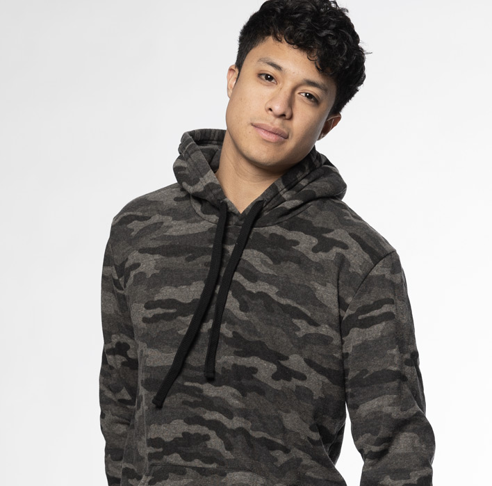 Triblend Pullover Camo Hoodie