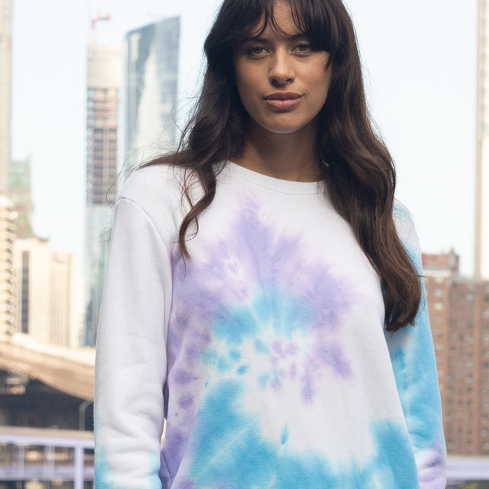 Swirl Tie Dye Crew Sweatshirt