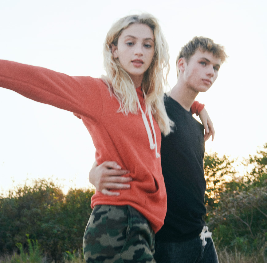 Triblend Fleece Zip Hoody / Weekend Boxy Tee